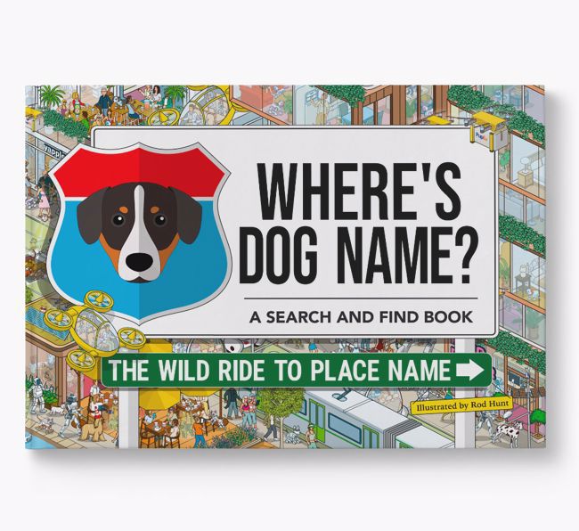 Personalised Entlebucher Mountain Dog Book: Where's Dog Name? Volume 3